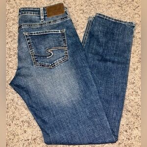 Silver Jeans Men's Classic Blue Straight Jeans size 32x32